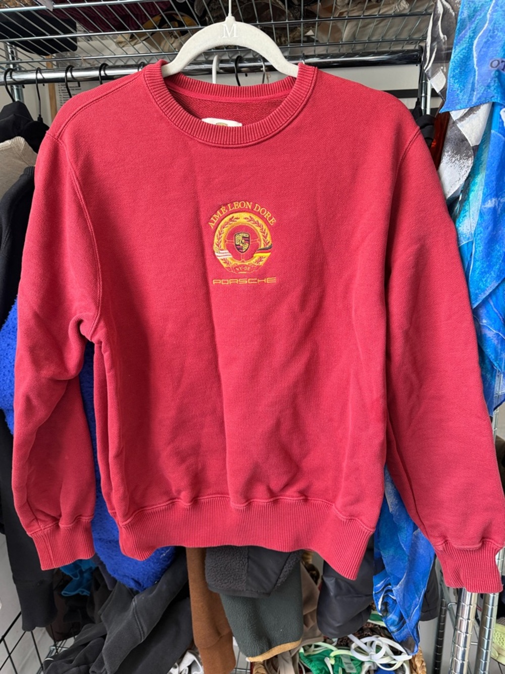 Aime Leon Dore Red Crewneck PORCHE